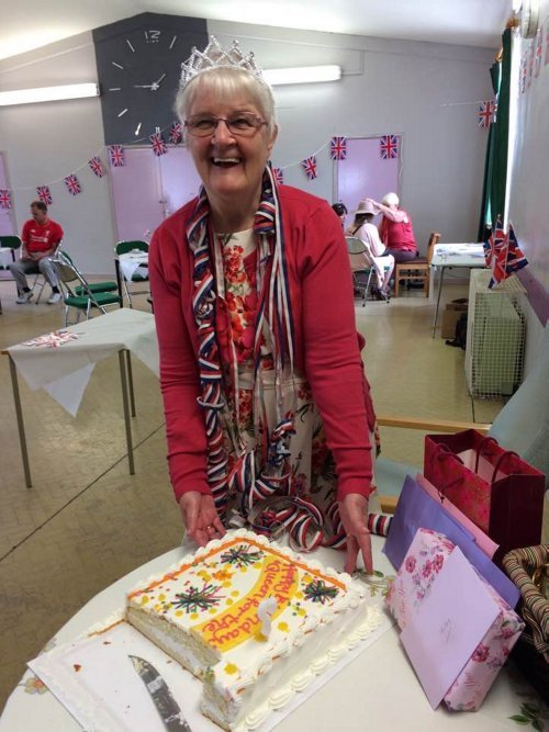 Shirley Olsen, on her 75 birthday, 10/6/2016