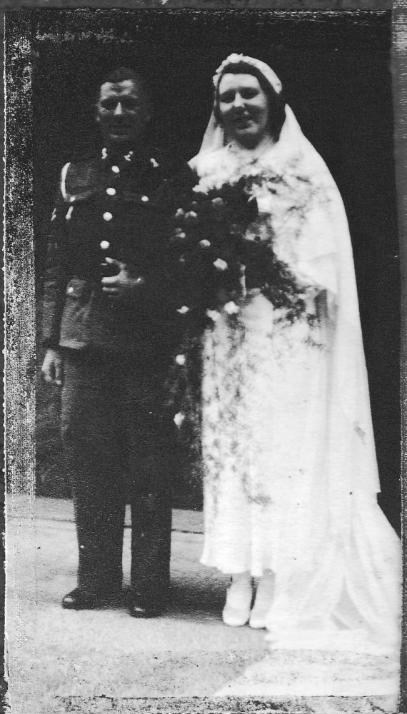 Wedding of John Edward and Frances Olsen 7/9/1942