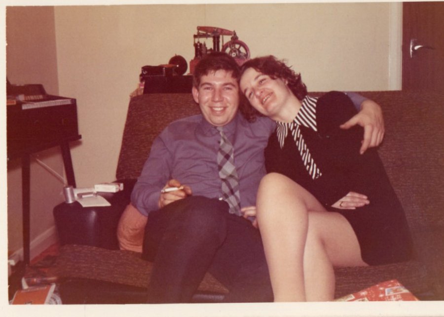 John and Shirley, 9 Broadmead, Exmouth, 1972