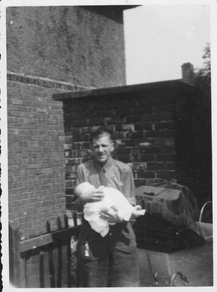 Baby John Olsen and John Edward Olsen. Langold 1946