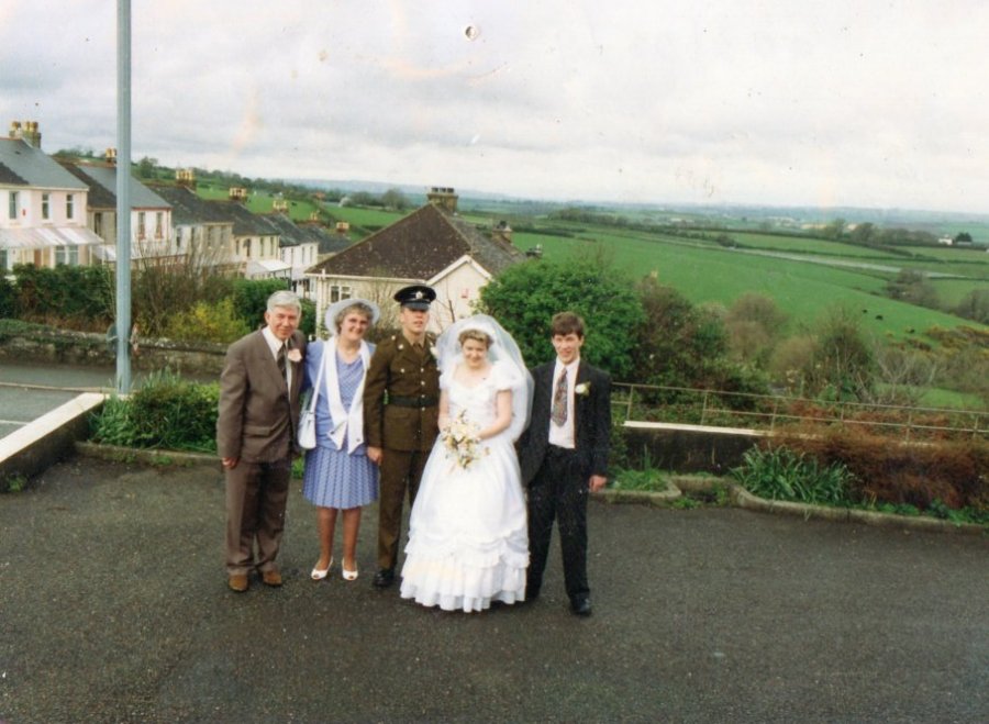 Wedding of John and Pauline with John and Shirley. 10 April 1993