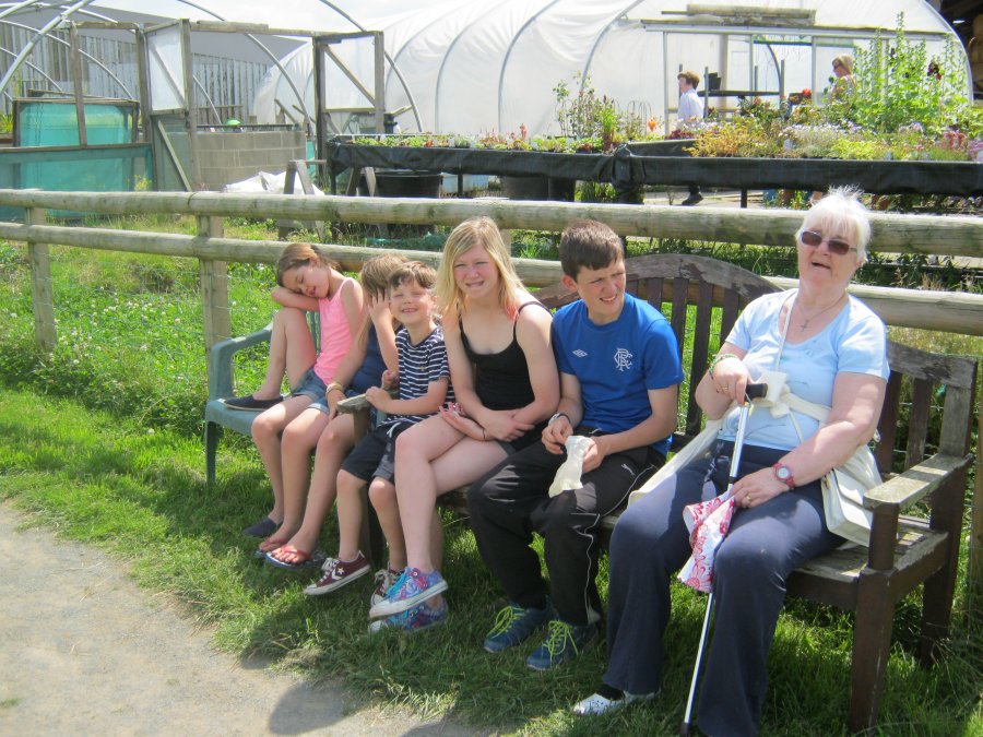 Nell, Finn, Bethany, Lucy, Ash, Shirley - Swithern Farm 2014
