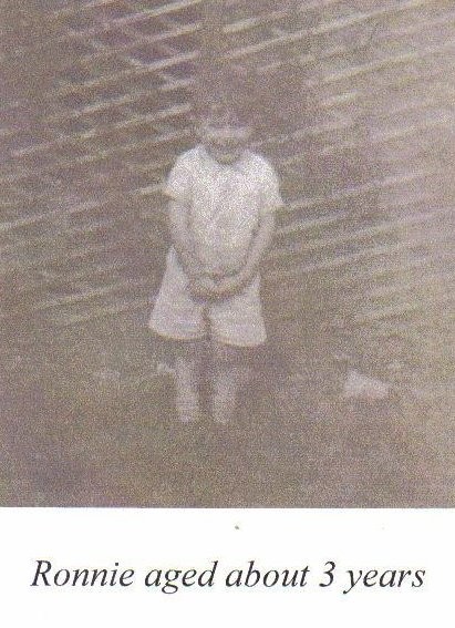 Photo of Ronald Edward Barnfield as a boy of about 3 years
