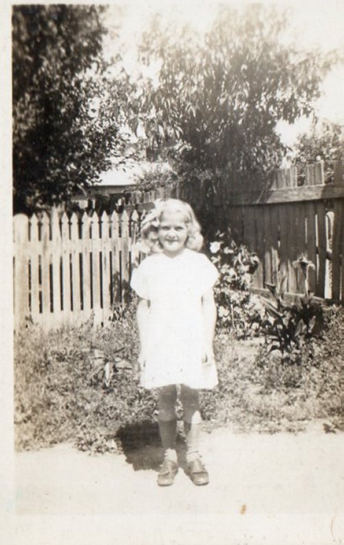 Nada Olsen aged 7 1/2