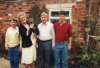 Thurstan, Shirley & Penny<br />John, John Christian<br /> At Horbury Bridge Post office c 1990