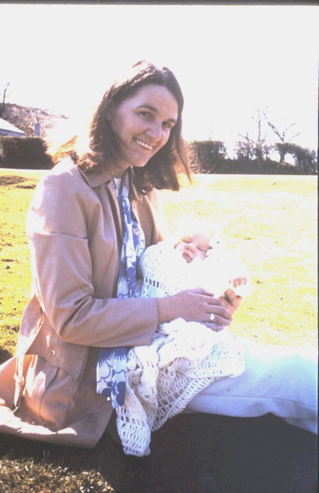 Shirley and John Christian at Penny-Come-Quick, Dartmoor, 1974