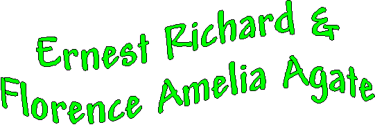 banner for Ernest Richard Agate and  Florence Amelia Goodman.